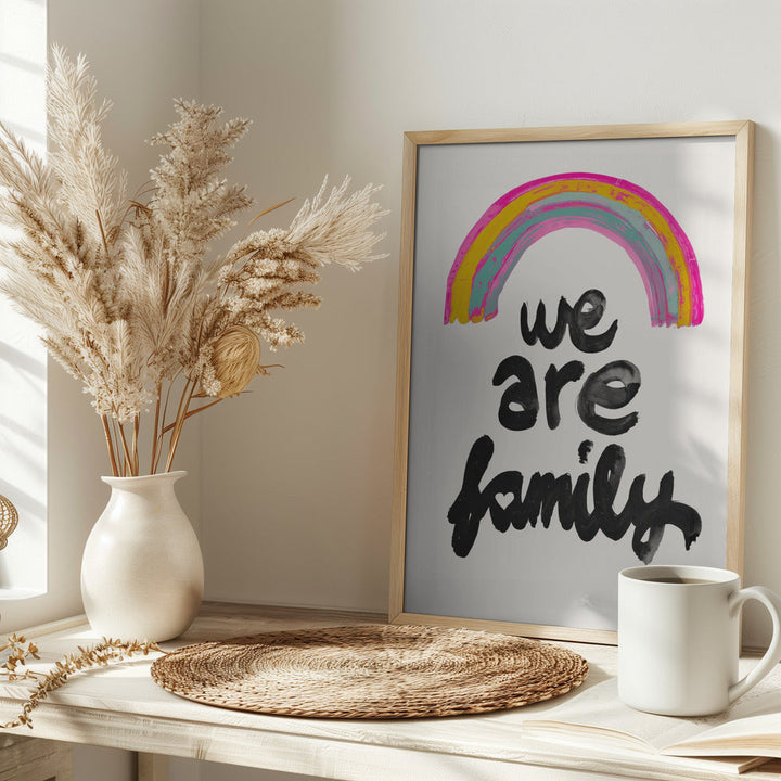 We Are Family - Stretched Canvas, Poster or Fine Art Print I Heart Wall Art