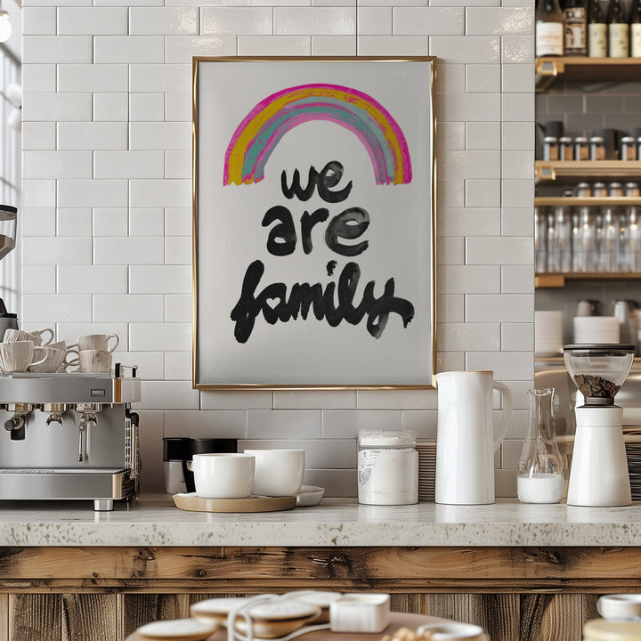 We Are Family - Stretched Canvas, Poster or Fine Art Print I Heart Wall Art