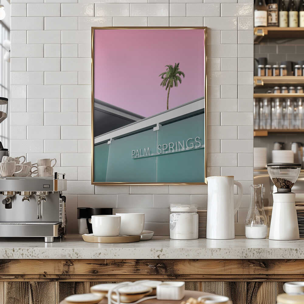 Welcome to Palm Springs - Stretched Canvas, Poster or Fine Art Print - I Heart Wall Art - Poster Print, Canvas Print or Framed Art Print