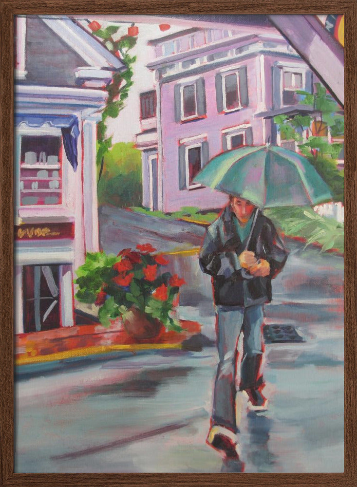 Wet Day In Cape Cod - Stretched Canvas, Poster or Fine Art Print I Heart Wall Art