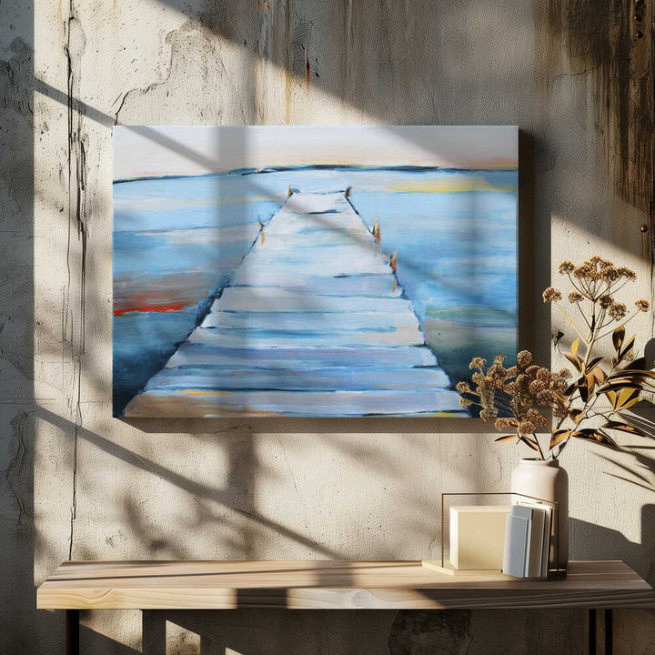 Wet Dock - Stretched Canvas, Poster or Fine Art Print - I Heart Wall Art - Poster Print, Canvas Print or Framed Art Print