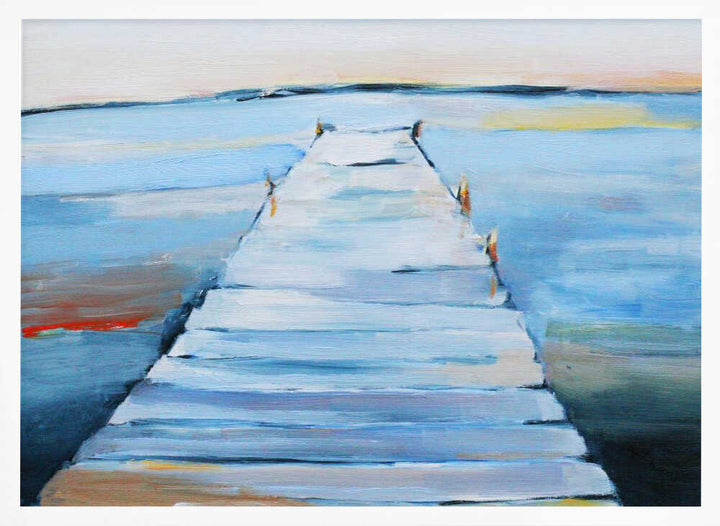 Wet Dock - Stretched Canvas, Poster or Fine Art Print - I Heart Wall Art - Poster Print, Canvas Print or Framed Art Print
