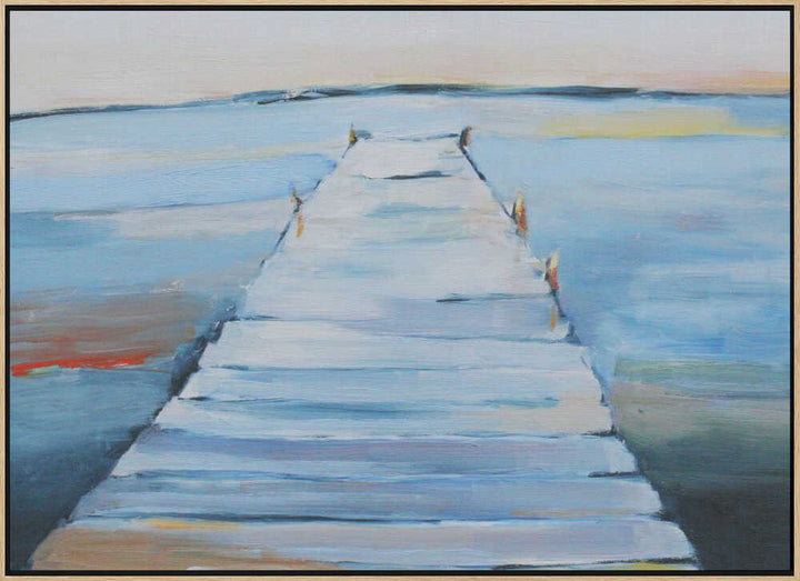 Wet Dock - Stretched Canvas, Poster or Fine Art Print - I Heart Wall Art - Poster Print, Canvas Print or Framed Art Print