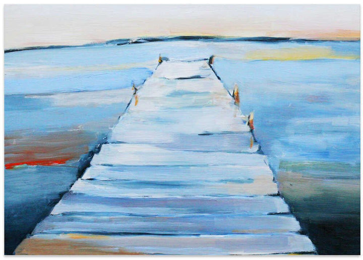 Wet Dock - Stretched Canvas, Poster or Fine Art Print - I Heart Wall Art - Poster Print, Canvas Print or Framed Art Print
