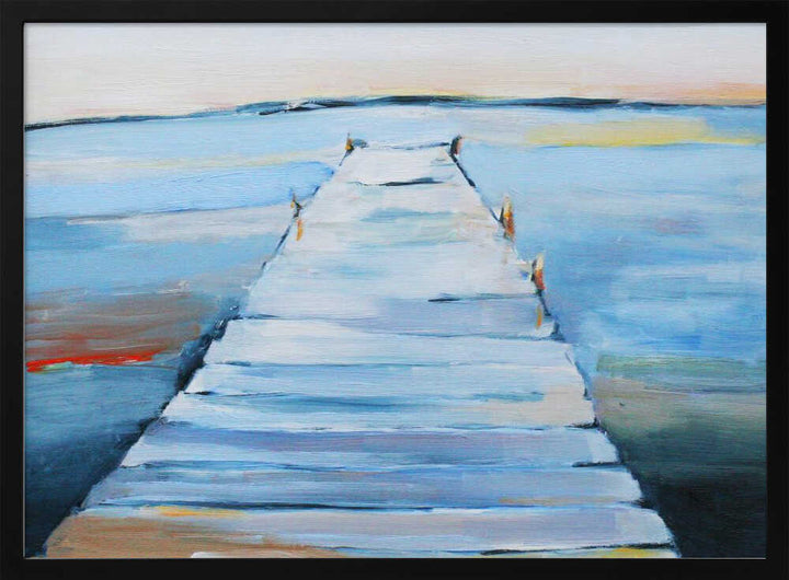Wet Dock - Stretched Canvas, Poster or Fine Art Print - I Heart Wall Art - Poster Print, Canvas Print or Framed Art Print
