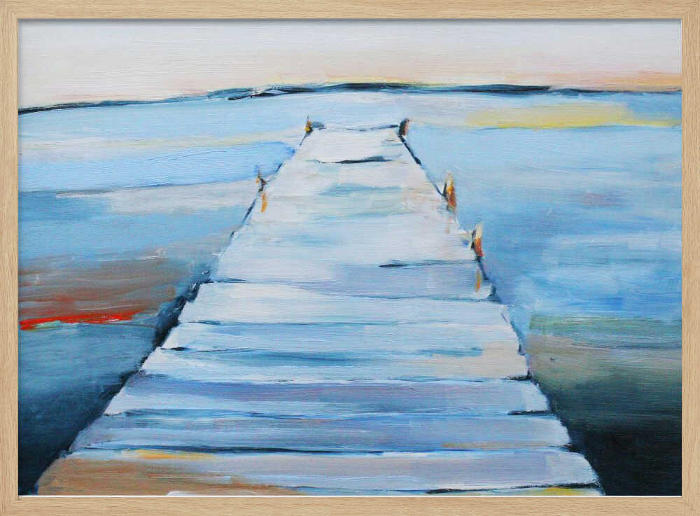 Wet Dock - Stretched Canvas, Poster or Fine Art Print - I Heart Wall Art - Poster Print, Canvas Print or Framed Art Print