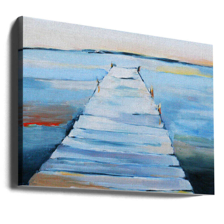 Wet Dock - Stretched Canvas, Poster or Fine Art Print - I Heart Wall Art - Poster Print, Canvas Print or Framed Art Print