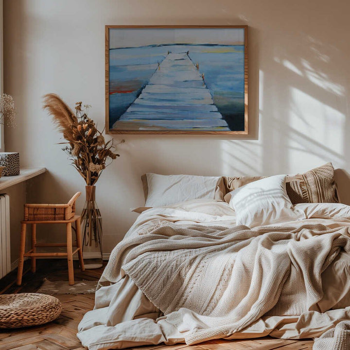 Wet Dock - Stretched Canvas, Poster or Fine Art Print - I Heart Wall Art - Poster Print, Canvas Print or Framed Art Print
