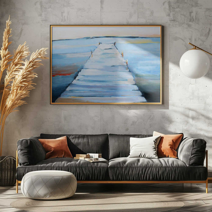 Wet Dock - Stretched Canvas, Poster or Fine Art Print - I Heart Wall Art - Poster Print, Canvas Print or Framed Art Print