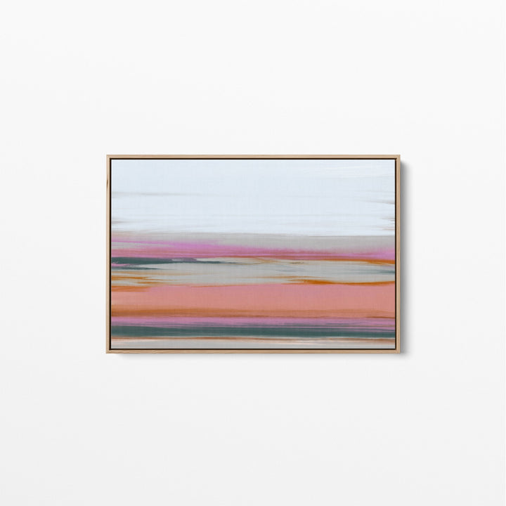 Wetland - Ochre and Blue Landscape Canvas and Art Print - I Heart Wall Art