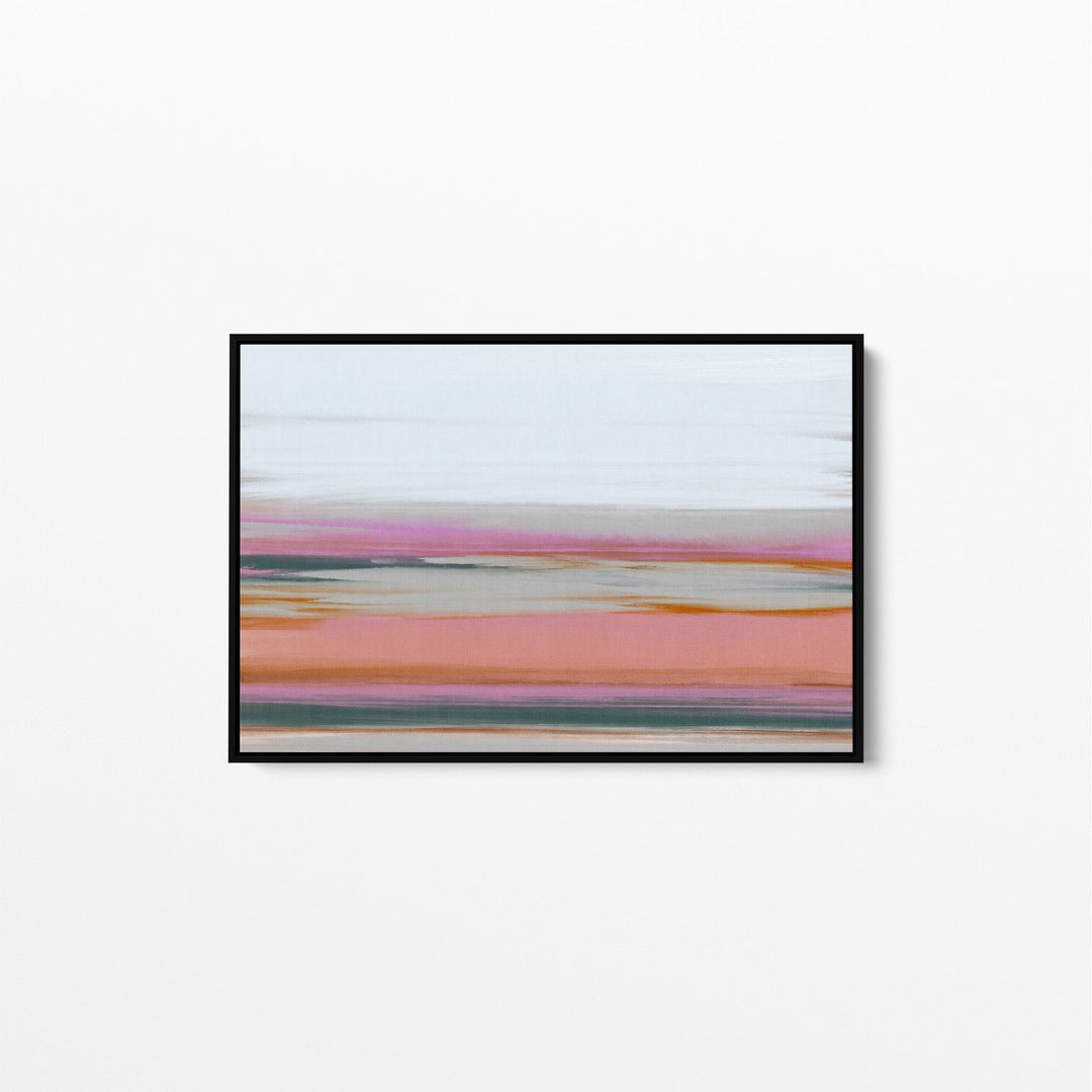 Wetland - Ochre and Blue Landscape Canvas and Art Print - I Heart Wall Art