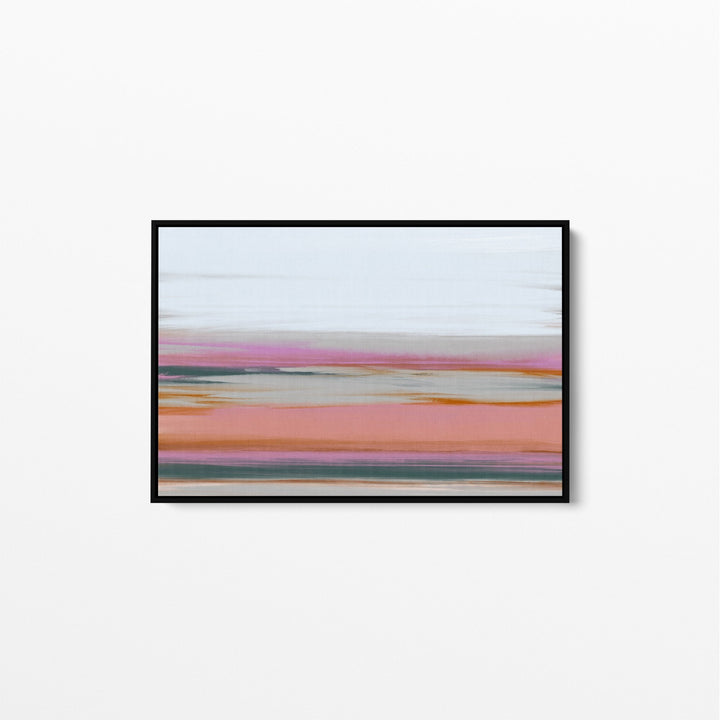 Wetland - Ochre and Blue Landscape Canvas and Art Print - I Heart Wall Art