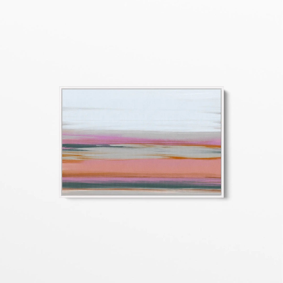 Wetland - Ochre and Blue Landscape Canvas and Art Print - I Heart Wall Art
