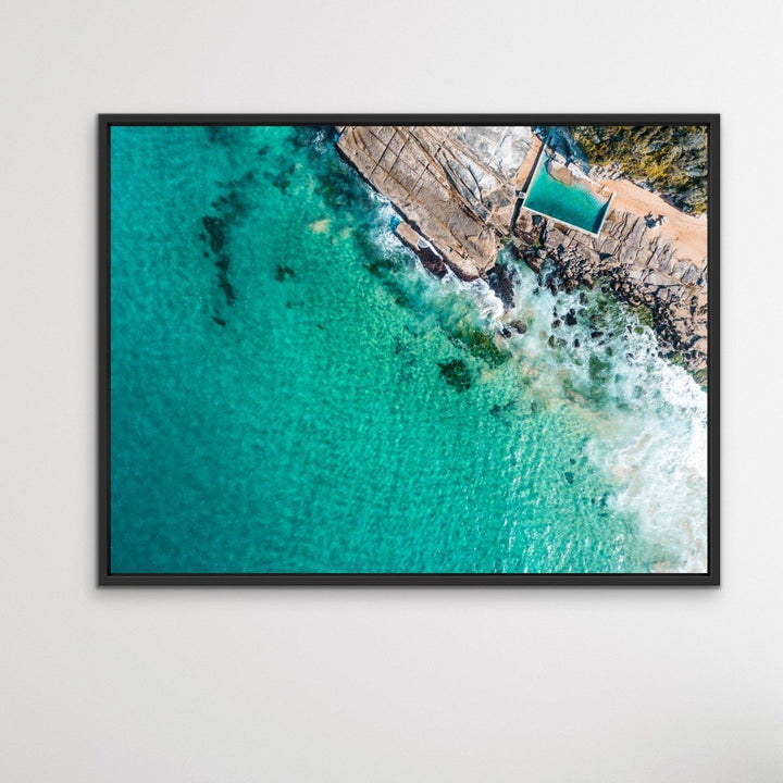 Whale Beach Ocean Pool - Coastal Beach Pool Sydney Photographic Canvas or Art Print - I Heart Wall Art