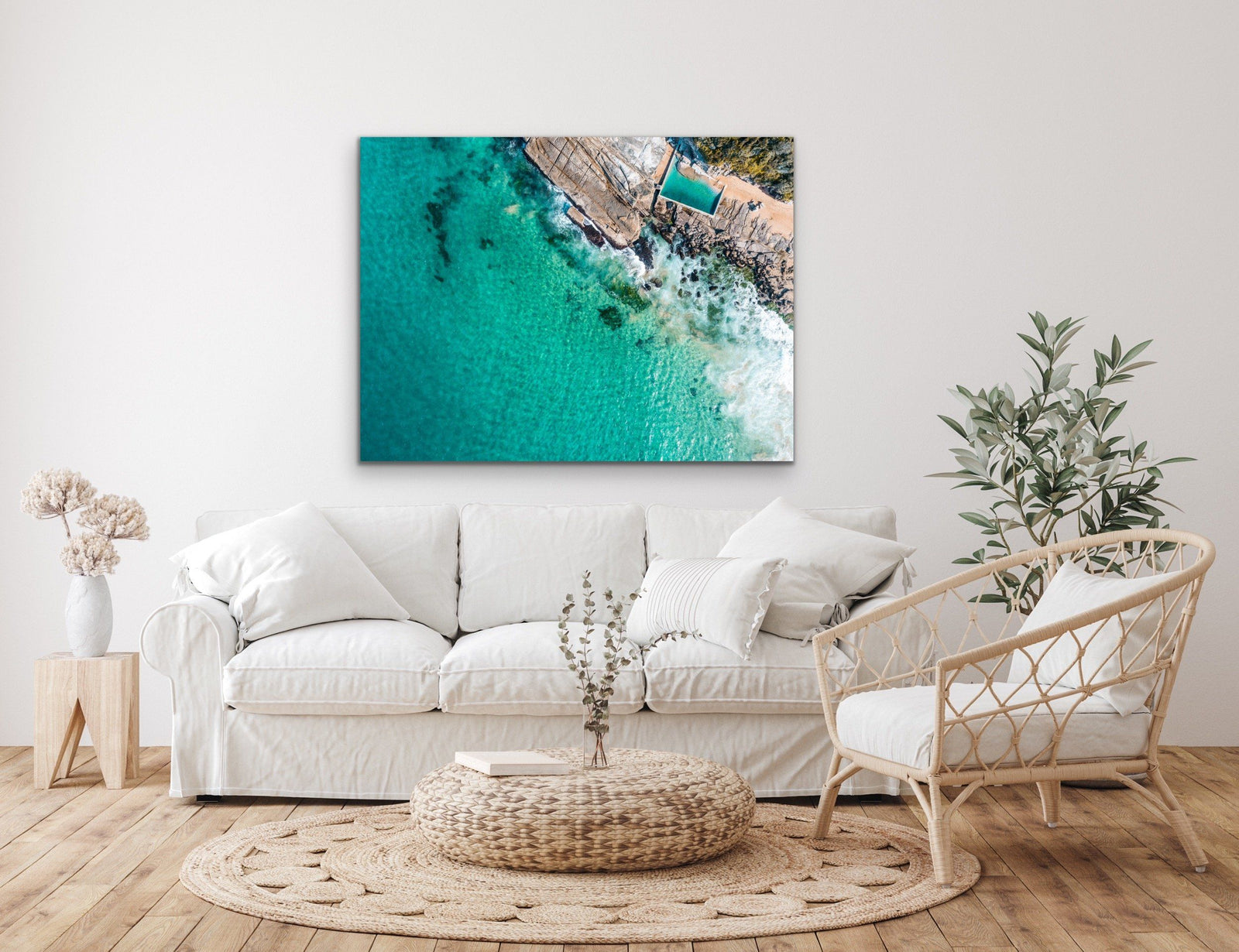 Whale Beach Ocean Pool - Coastal Beach Pool Sydney Photographic Canvas or Art Print - I Heart Wall Art