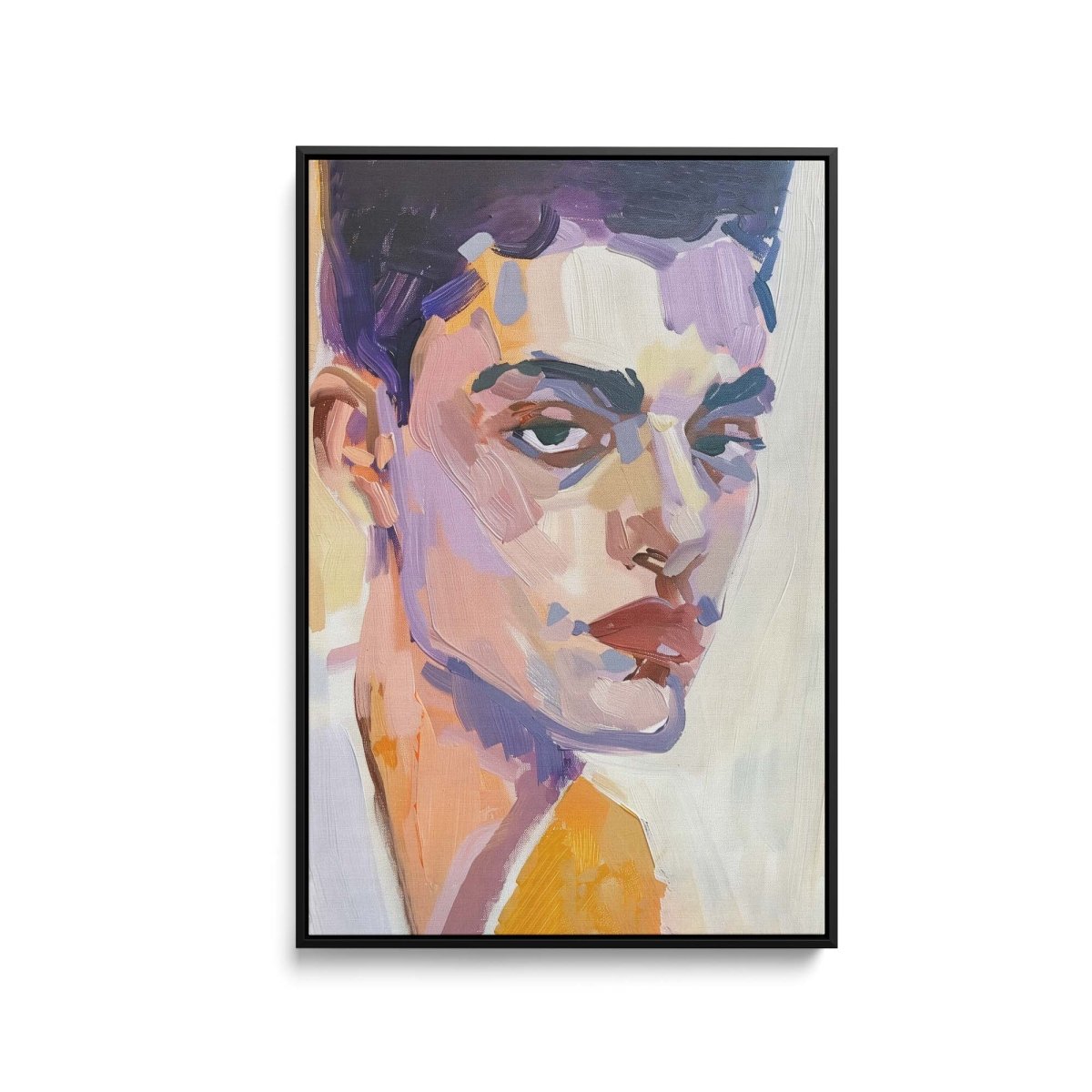 What Do You Think About Me - Contemporary Colourful Man's Portrait Print - I Heart Wall Art - Poster Print, Canvas Print or Framed Art Print