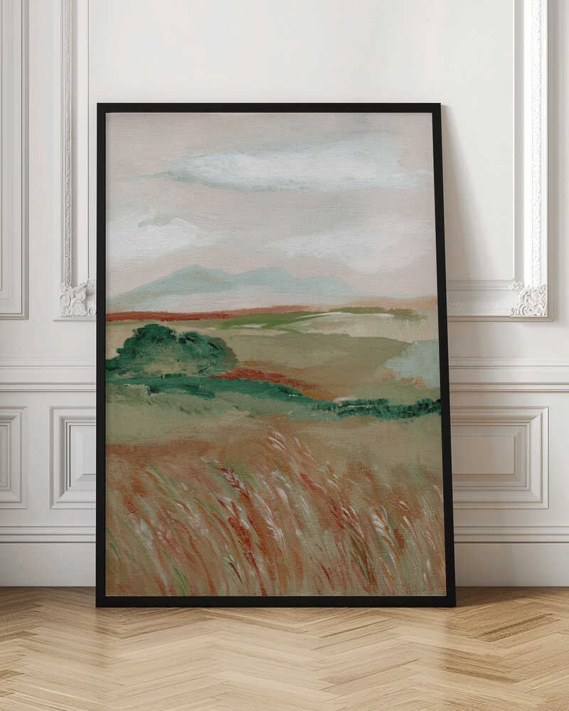 Wheat Meadow l - Stretched Canvas, Poster or Fine Art Print - I Heart Wall Art - Poster Print, Canvas Print or Framed Art Print