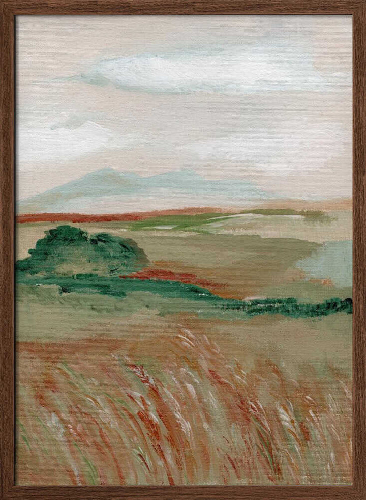Wheat Meadow l - Stretched Canvas, Poster or Fine Art Print - I Heart Wall Art - Poster Print, Canvas Print or Framed Art Print