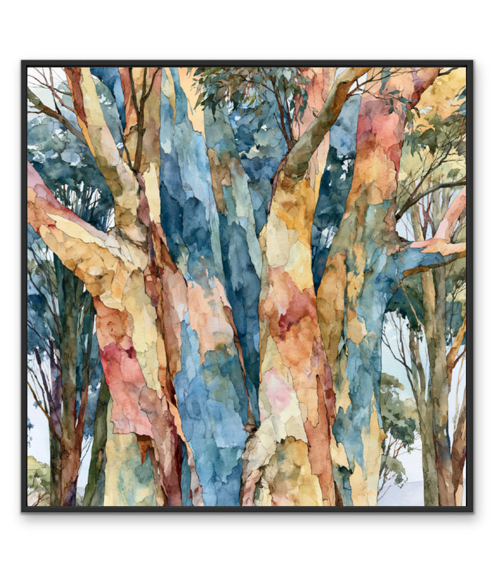 Where Birds Linger III by IHeartStudio - Australian Eucalypt Bark Canvas Print