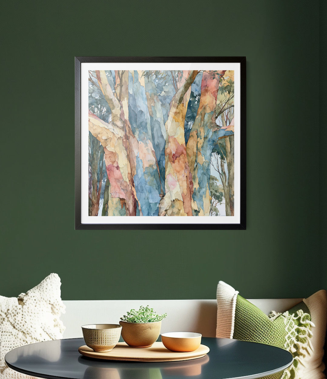 Where Birds Linger III by IHeartStudio - Australian Eucalypt Bark Canvas Print