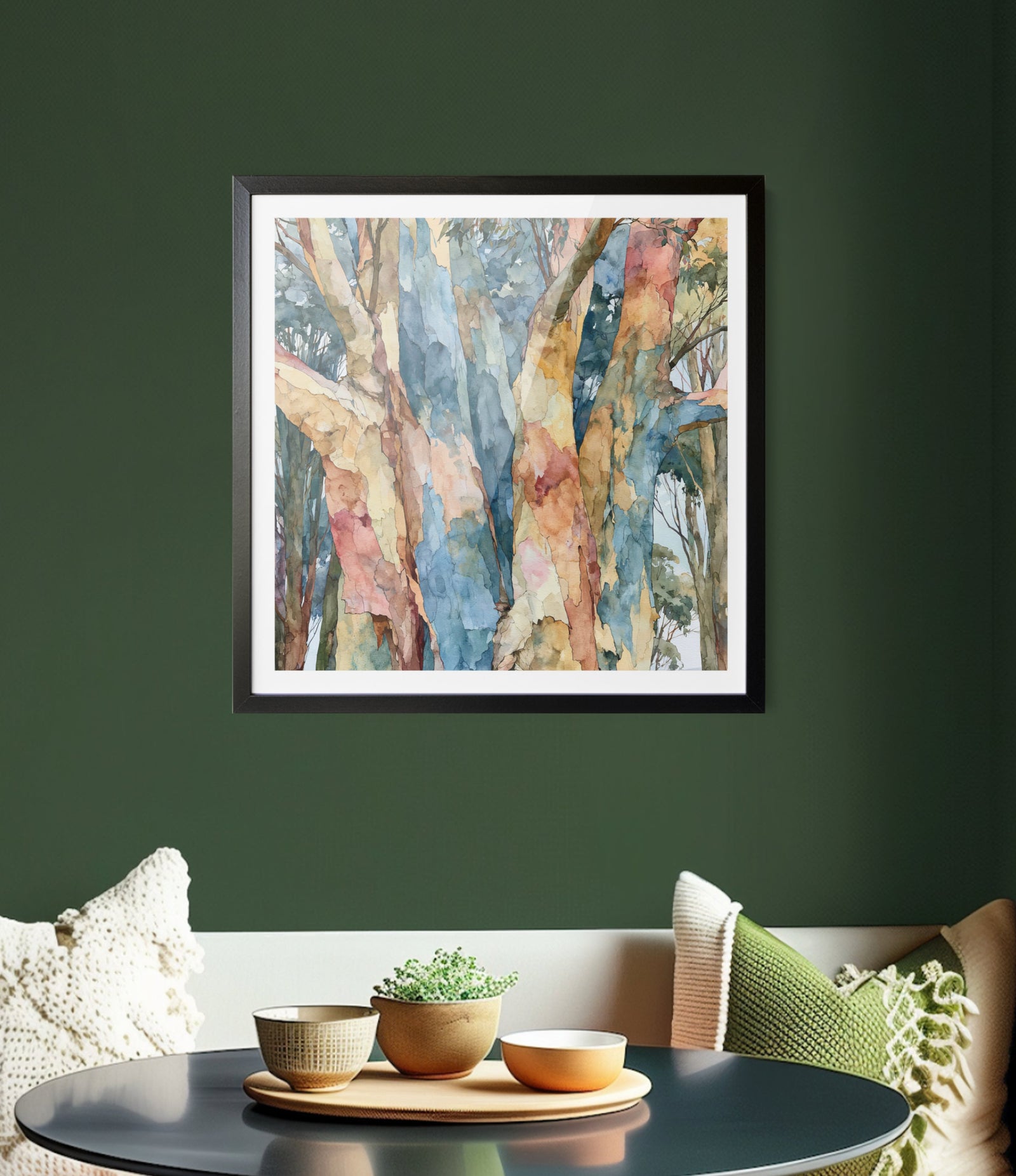 Where Birds Linger III by IHeartStudio - Australian Eucalypt Bark Canvas Print