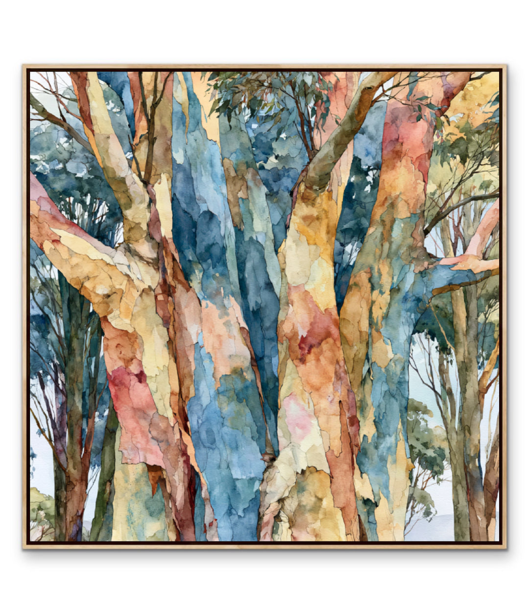 Where Birds Linger III by IHeartStudio - Australian Eucalypt Bark Canvas Print