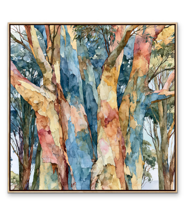 Where Birds Linger III by IHeartStudio - Australian Eucalypt Bark Canvas Print