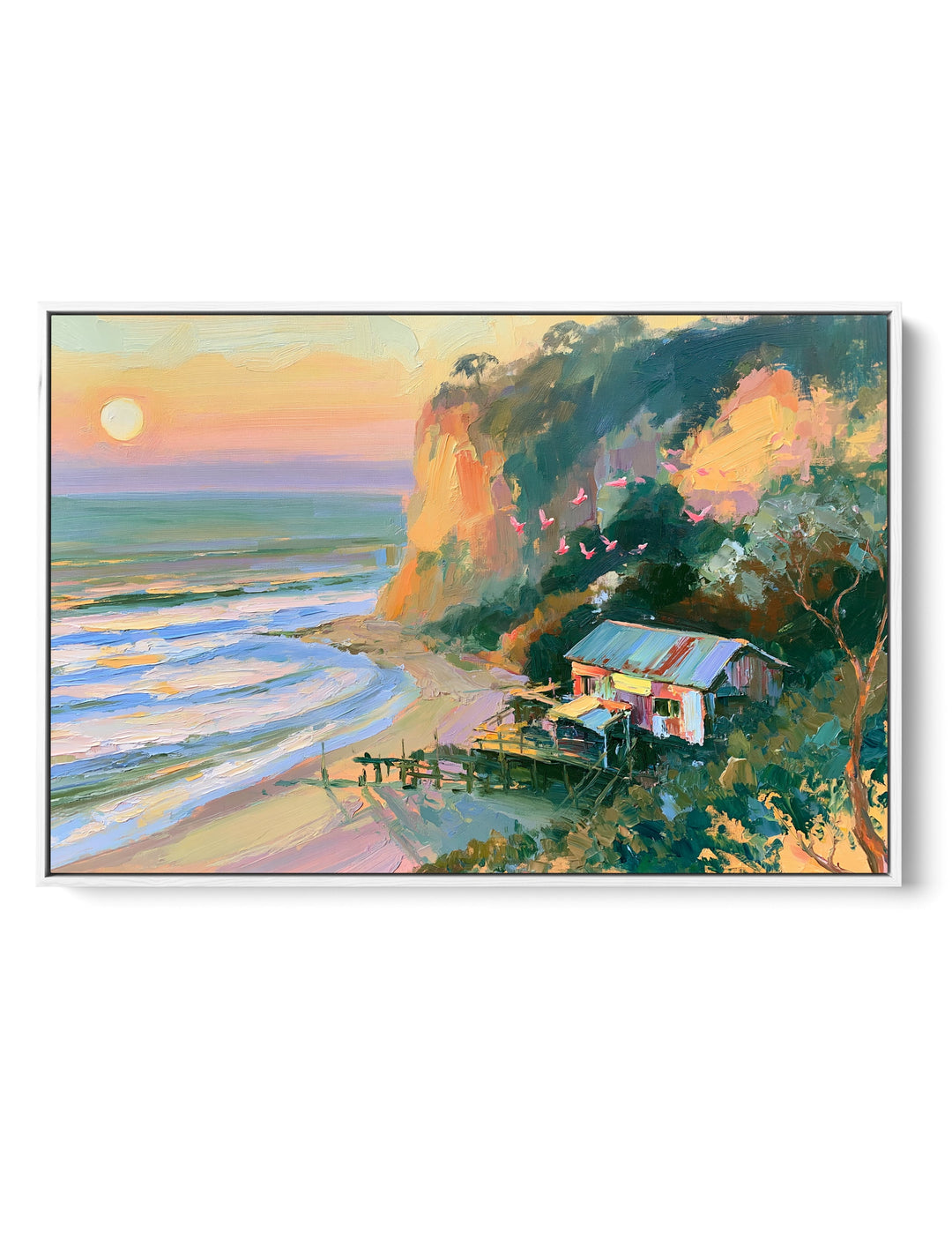 Where Day Meets Sea by IHeartStudio - Australian Contemporary Coastal Landscape Canvas Print