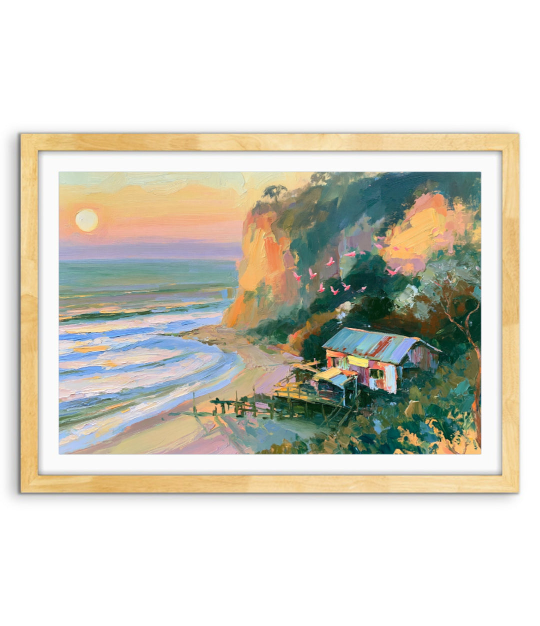 Where Day Meets Sea by IHeartStudio - Australian Contemporary Coastal Landscape Canvas Print