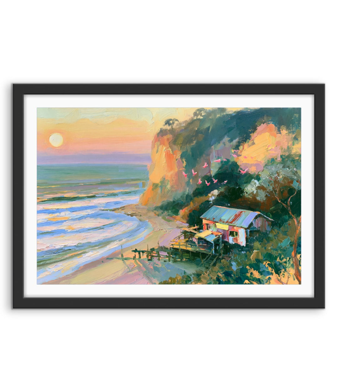 Where Day Meets Sea by IHeartStudio - Australian Contemporary Coastal Landscape Canvas Print