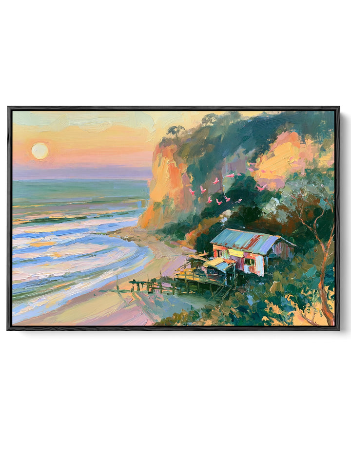Where Day Meets Sea by IHeartStudio - Australian Contemporary Coastal Landscape Canvas Print