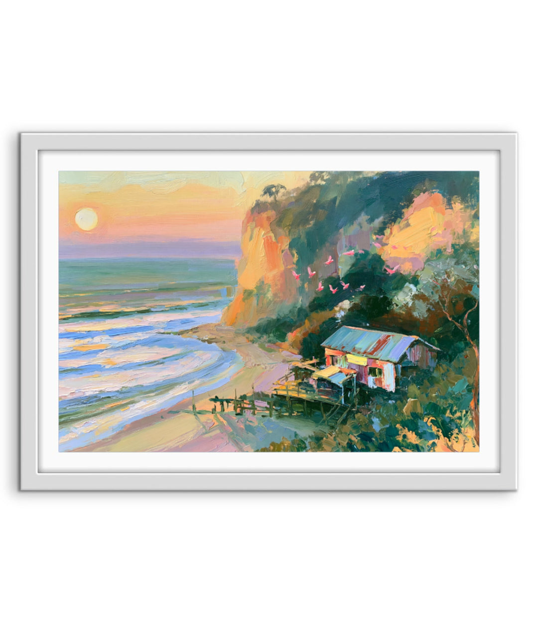 Where Day Meets Sea by IHeartStudio - Australian Contemporary Coastal Landscape Canvas Print