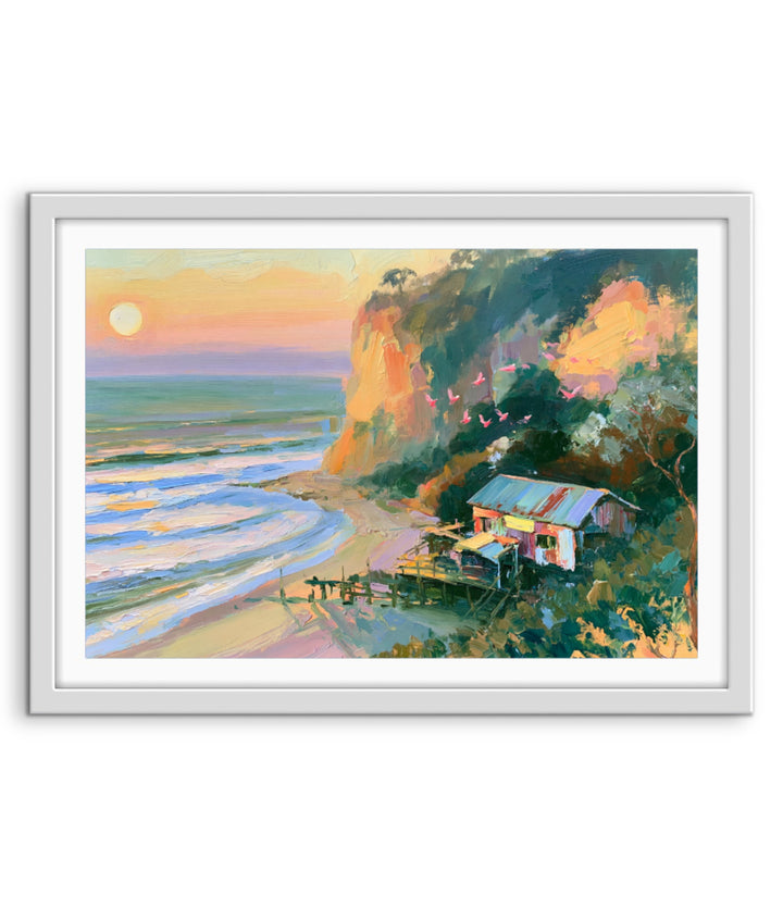 Where Day Meets Sea by IHeartStudio - Australian Contemporary Coastal Landscape Canvas Print