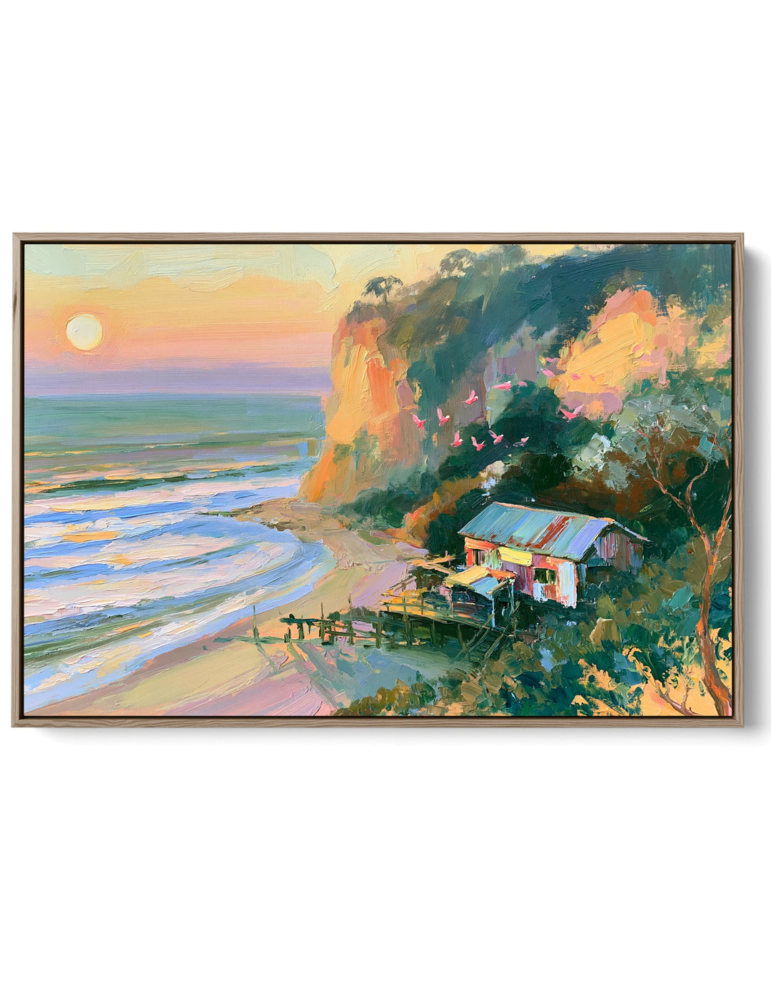 Where Day Meets Sea by IHeartStudio - Australian Contemporary Coastal Landscape Canvas Print