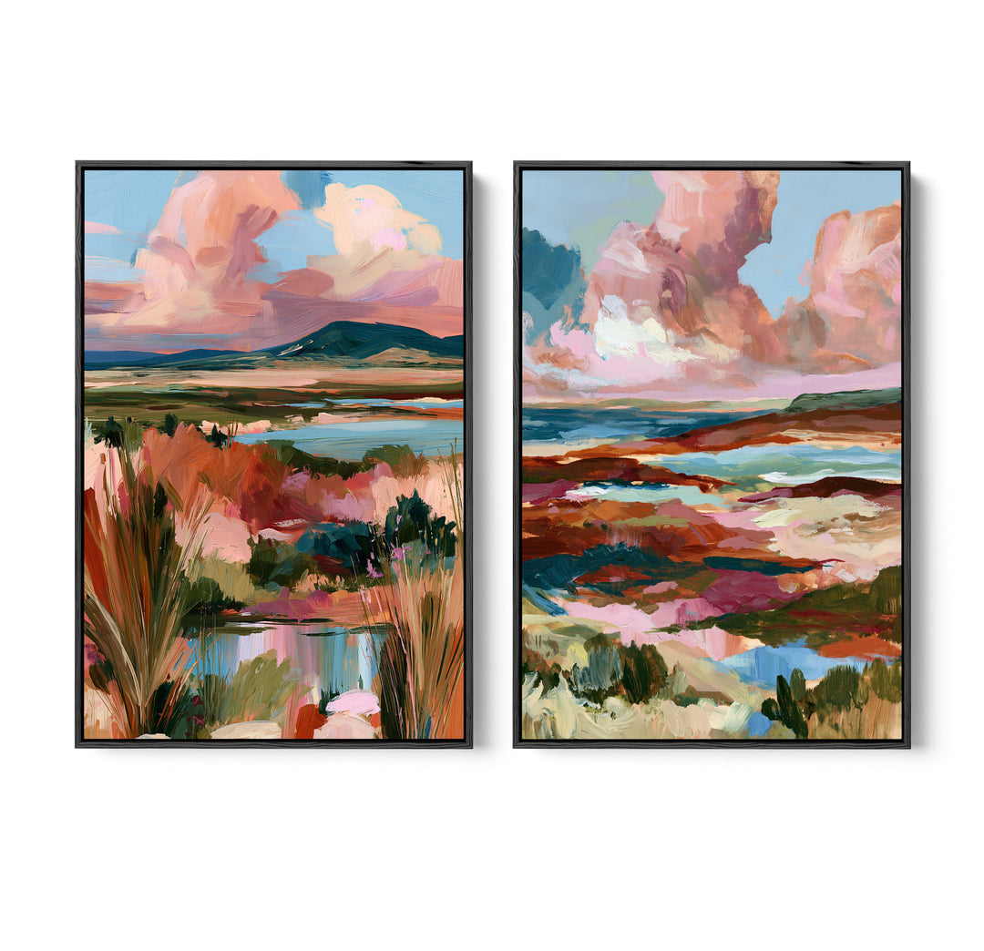 Where Waters Rest by IHeartStudio - Two Piece Australian Contemporary Coastal Canvas Print