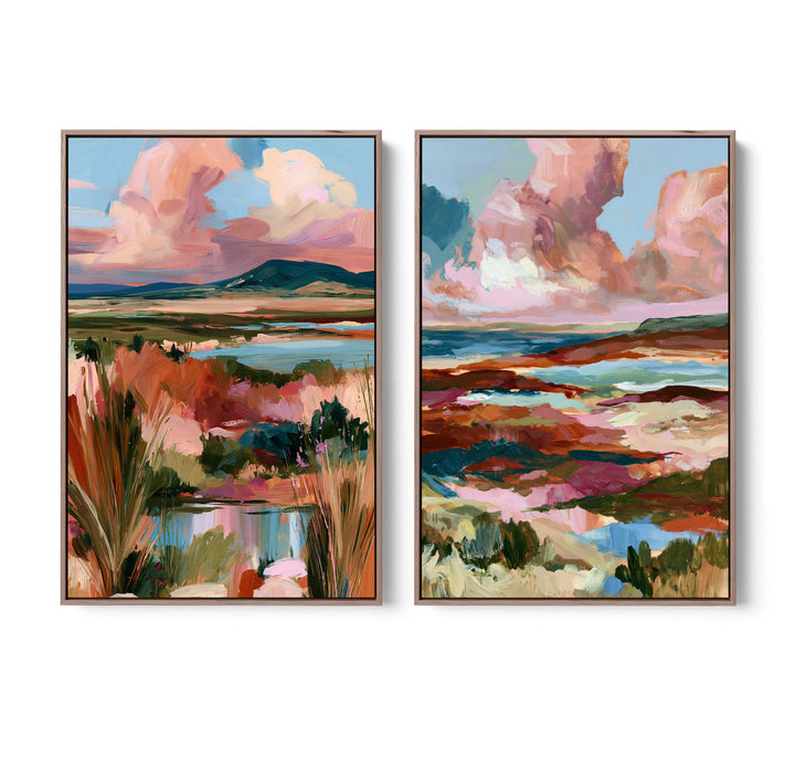 Where Waters Rest by IHeartStudio - Two Piece Australian Contemporary Coastal Canvas Print