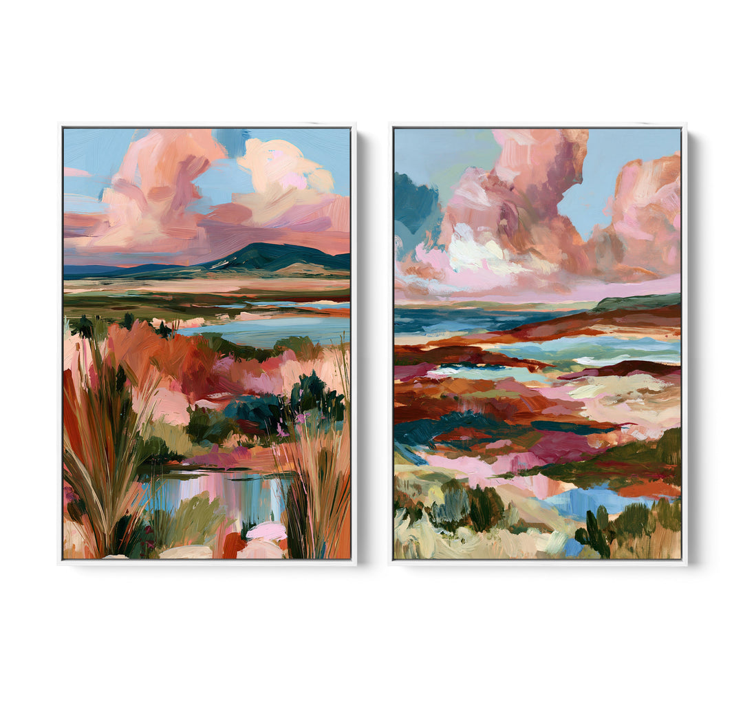 Where Waters Rest by IHeartStudio - Two Piece Australian Contemporary Coastal Canvas Print