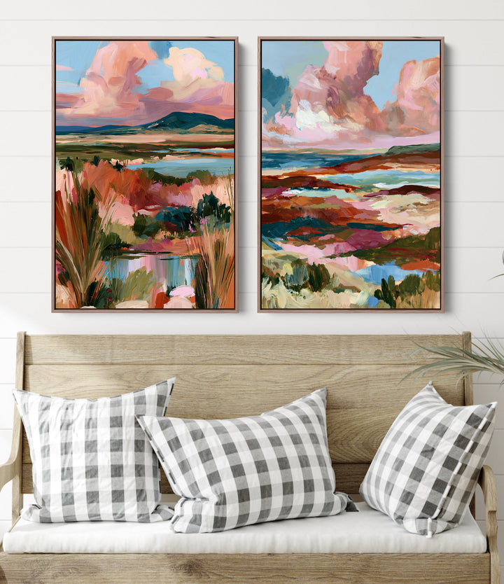 Where Waters Rest by IHeartStudio - Two Piece Australian Contemporary Coastal Canvas Print
