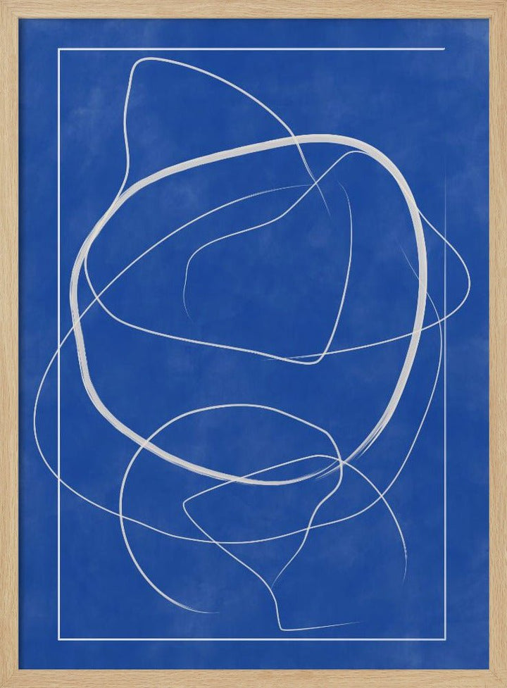 Whirling Azure Paths - Stretched Canvas, Poster or Fine Art Print - I Heart Wall Art - Poster Print, Canvas Print or Framed Art Print