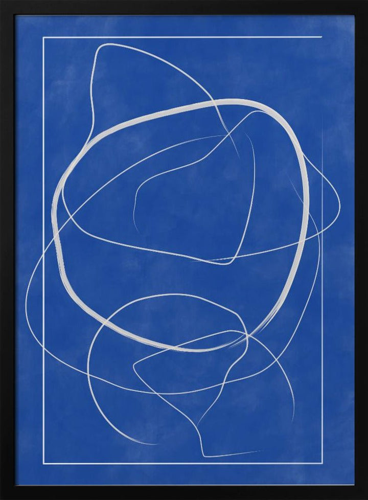 Whirling Azure Paths - Stretched Canvas, Poster or Fine Art Print - I Heart Wall Art - Poster Print, Canvas Print or Framed Art Print