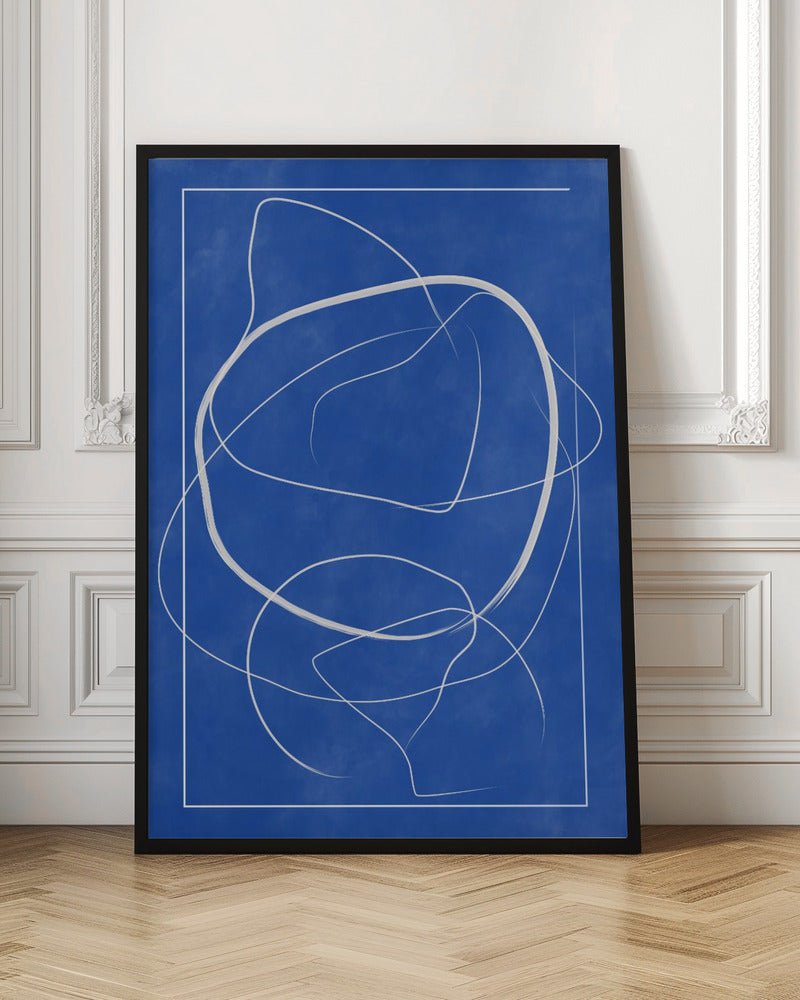 Whirling Azure Paths - Stretched Canvas, Poster or Fine Art Print - I Heart Wall Art - Poster Print, Canvas Print or Framed Art Print