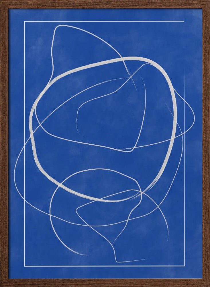 Whirling Azure Paths - Stretched Canvas, Poster or Fine Art Print - I Heart Wall Art - Poster Print, Canvas Print or Framed Art Print