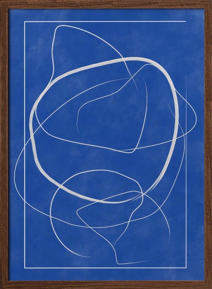 Whirling Azure Paths - Stretched Canvas, Poster or Fine Art Print - I Heart Wall Art - Poster Print, Canvas Print or Framed Art Print