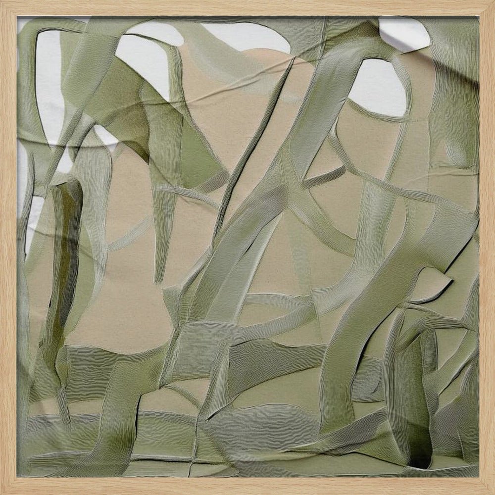 Whispering Leaves - Square Stretched Canvas, Poster or Fine Art Print - I Heart Wall Art - Poster Print, Canvas Print or Framed Art Print