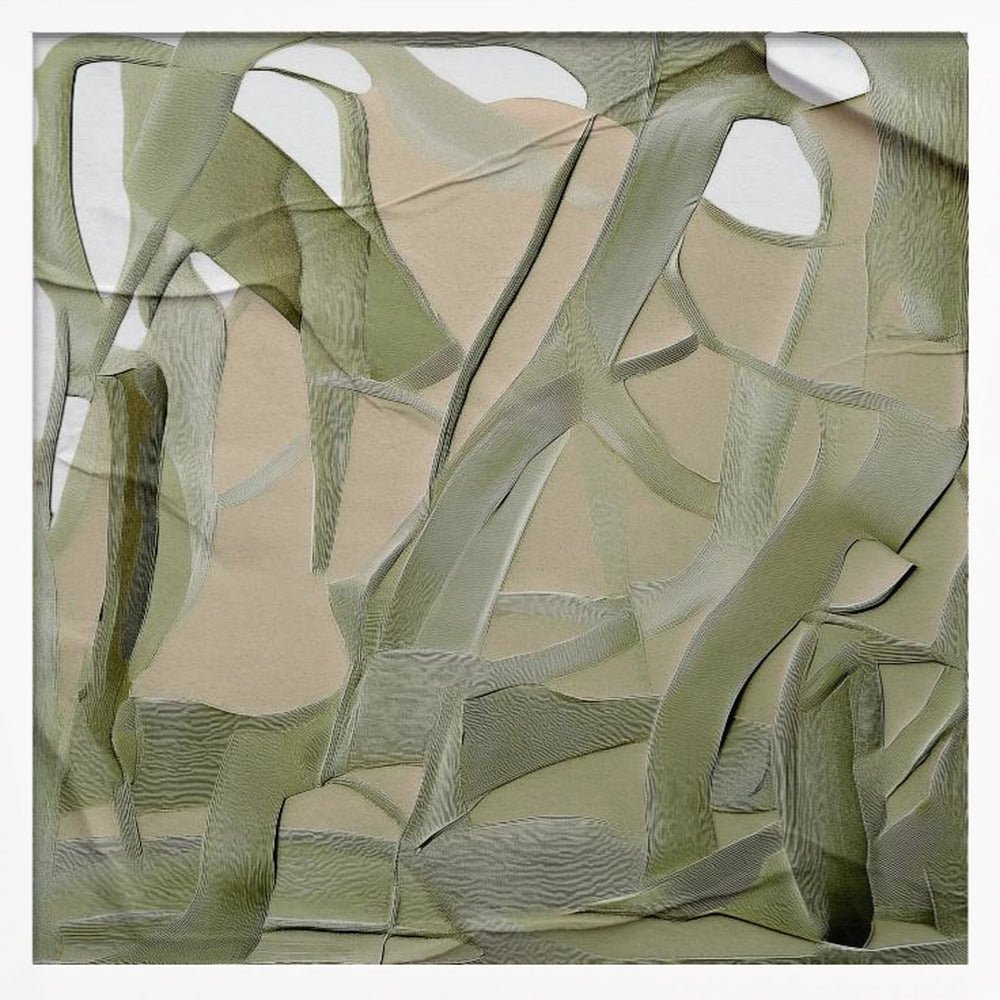 Whispering Leaves - Square Stretched Canvas, Poster or Fine Art Print - I Heart Wall Art - Poster Print, Canvas Print or Framed Art Print