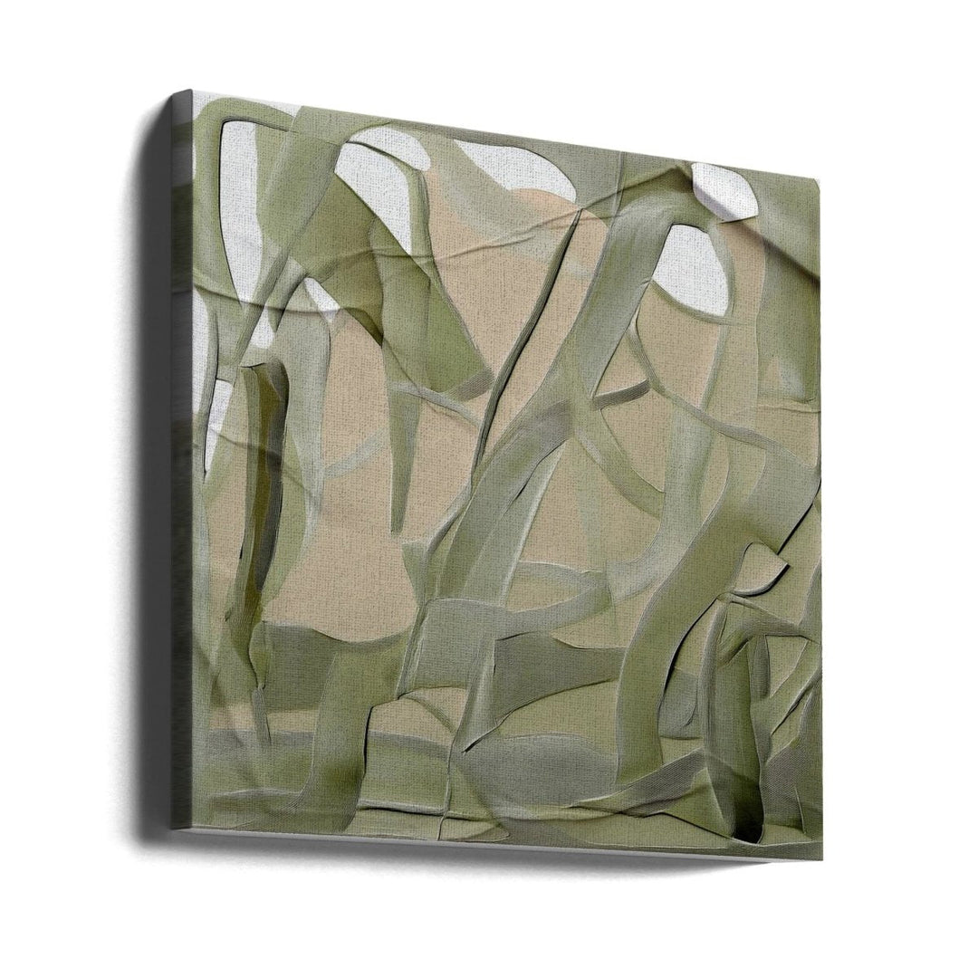 Whispering Leaves - Square Stretched Canvas, Poster or Fine Art Print - I Heart Wall Art - Poster Print, Canvas Print or Framed Art Print