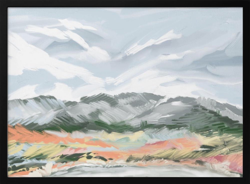 Whispering Peaks - Stretched Canvas, Poster or Fine Art Print - I Heart Wall Art - Poster Print, Canvas Print or Framed Art Print