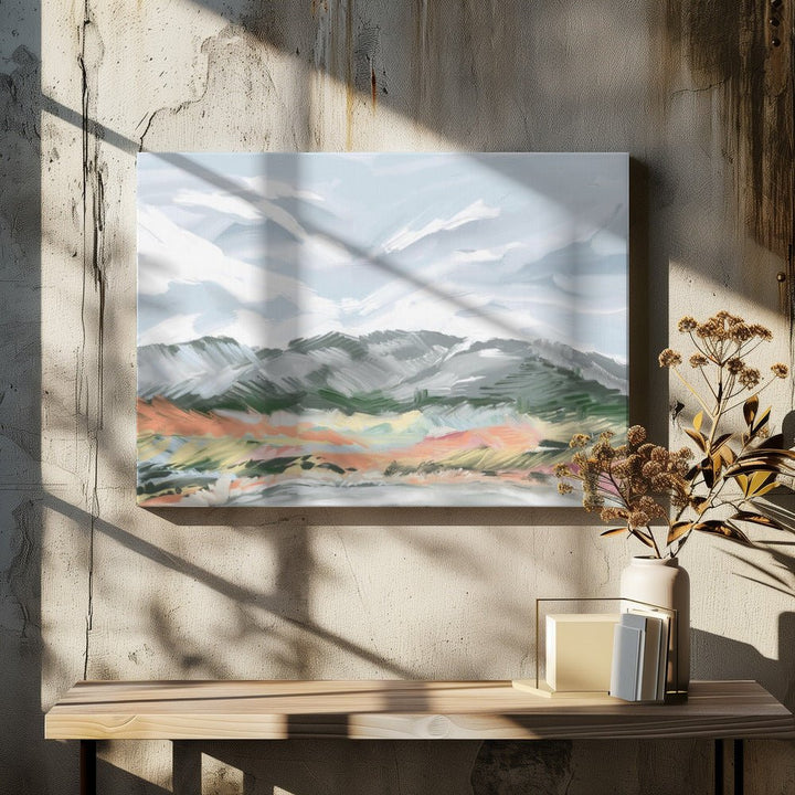 Whispering Peaks - Stretched Canvas, Poster or Fine Art Print - I Heart Wall Art - Poster Print, Canvas Print or Framed Art Print