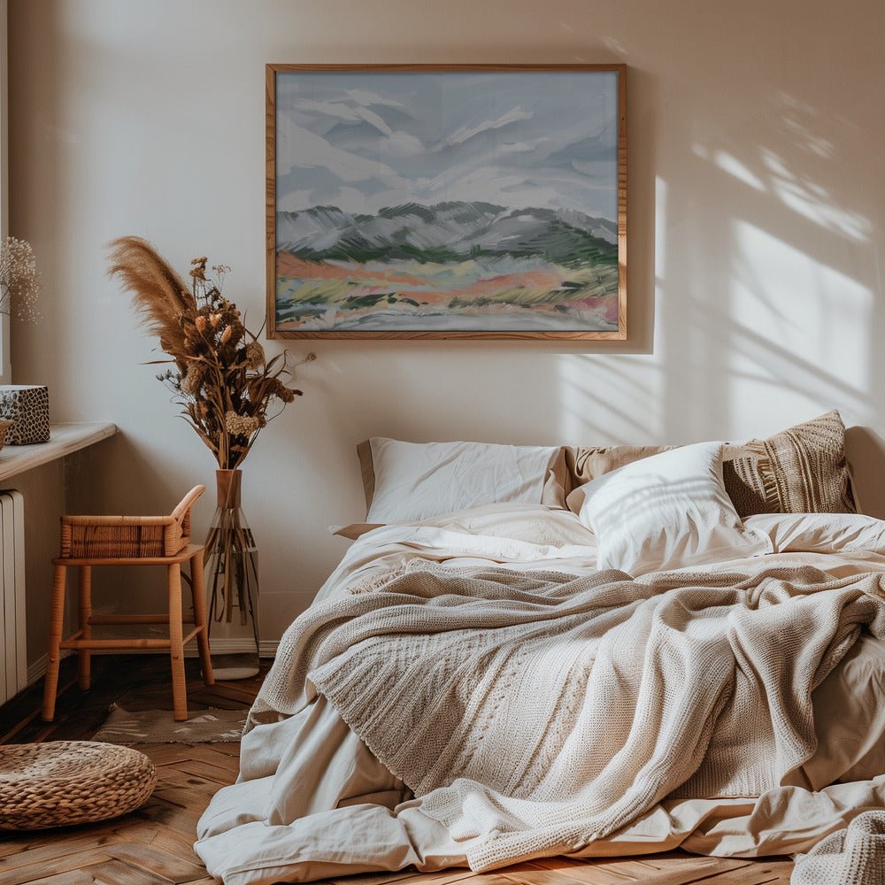 Whispering Peaks - Stretched Canvas, Poster or Fine Art Print - I Heart Wall Art - Poster Print, Canvas Print or Framed Art Print