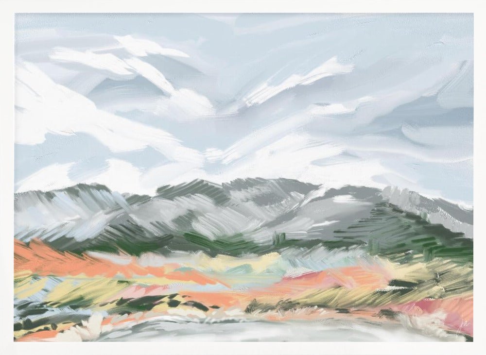 Whispering Peaks - Stretched Canvas, Poster or Fine Art Print - I Heart Wall Art - Poster Print, Canvas Print or Framed Art Print